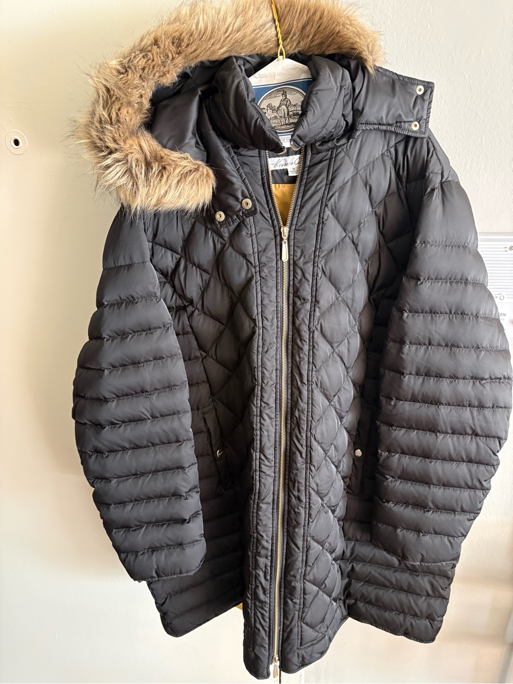 Kenneth Cole plus size 3X 22–24 knee length light puffer winter coat jacket